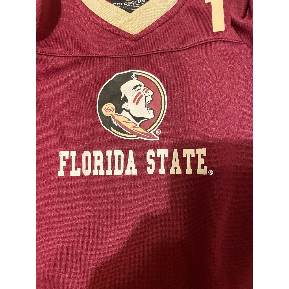 Infant Colosseum Garnet Florida State Seminoles Bumpo Football Romper